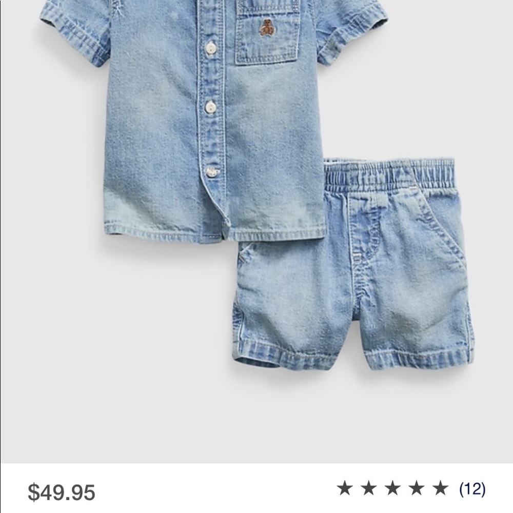 BABY GAP Denim outfit 3-6 months